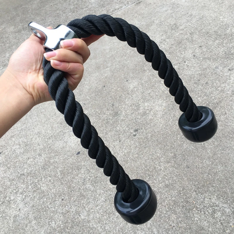 Power rack and smith machine high pull down training equipment wire rope pulley accessories tricep rope cable attachment