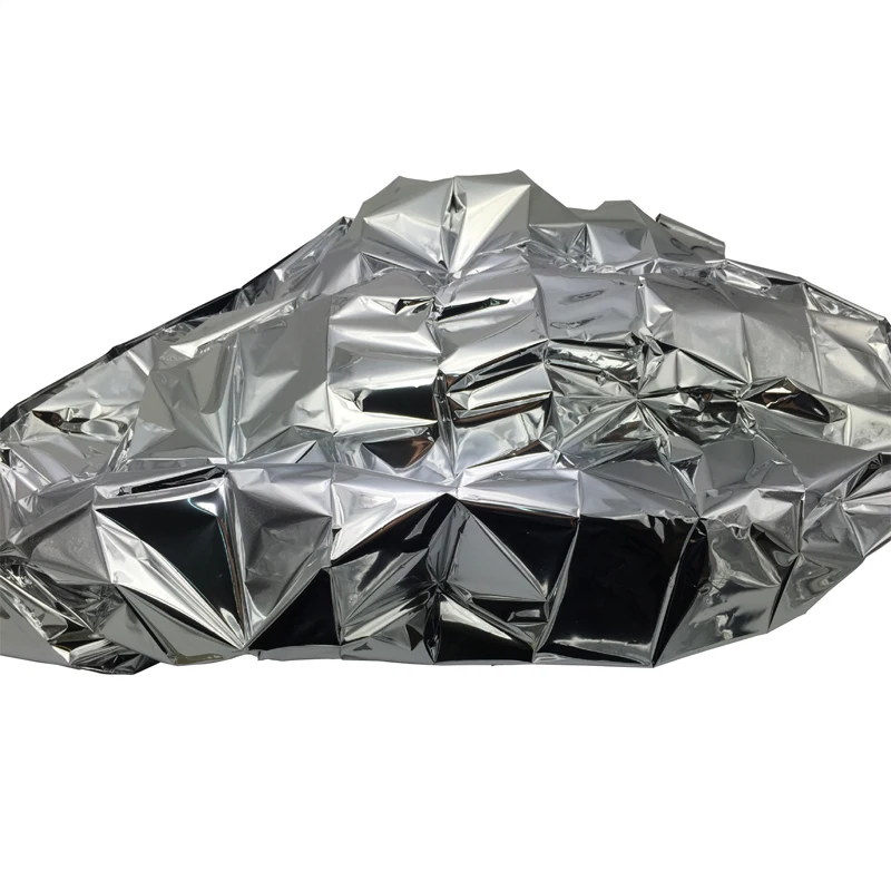 Gold mylar thermal foil emergency survivl blanket