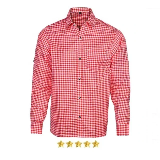 Лучшая немецкая рубашка Lederhosen для баварского Октоберфеста