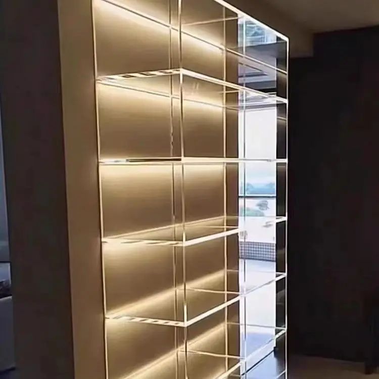 LED-Lit Acrylic Display Case acrylic Event Stage Display Racks