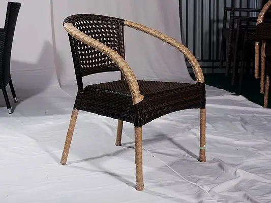 Patio Garden Wicker Bar Chairs Tables Set Rattan Furniture Garden