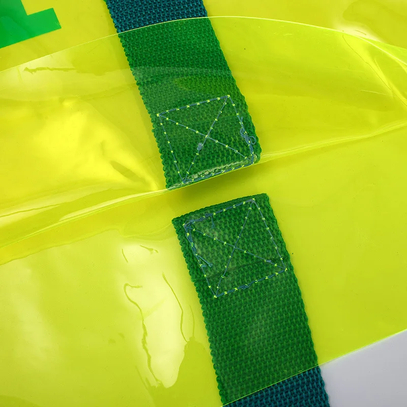 large jelly pvc beach waterproof women shopping tote shoulder clear transparent packing bag wholesale