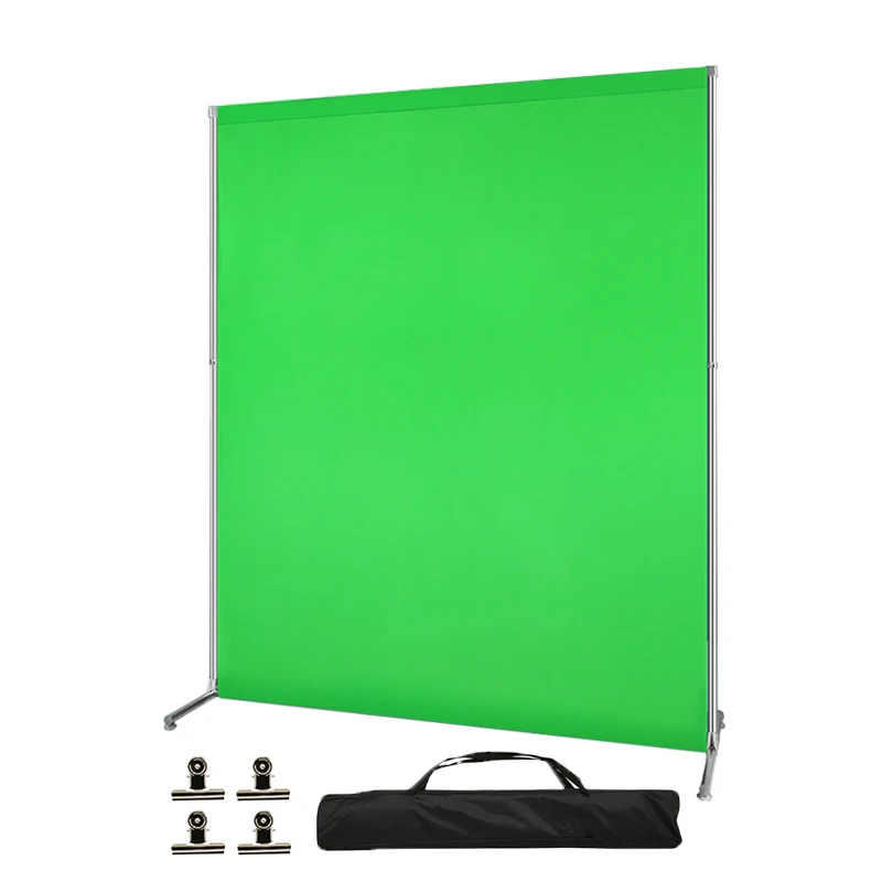 2*2M Green Screen Stainless Steel Stand Support Frame Photography Background Backdrop Stand for Photoshoot