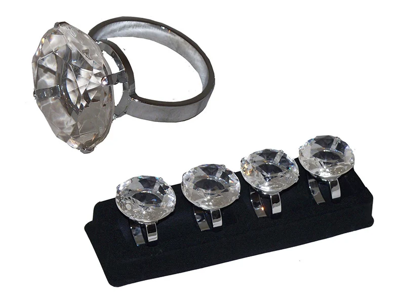 wholesale  Cheap crystal diamond napkin rings holders