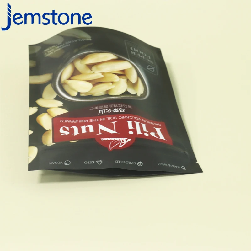 Custom Logo Printed Resealable Ziplock Aluminum Foil Mylar Stand Up Pouches Bags For Food Snack Packaging