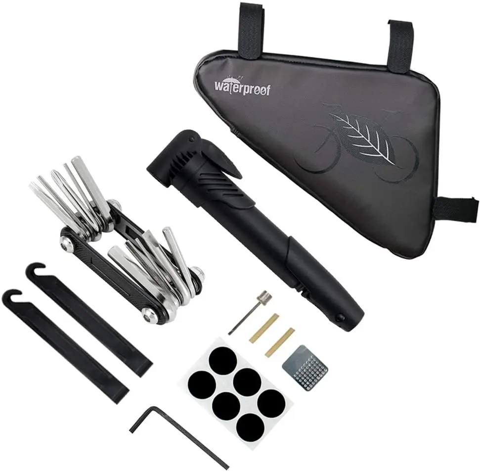 11 Function In 1 Multi-function Tire Repair Tool Bag Emergency Tool Kit For Bike Repair