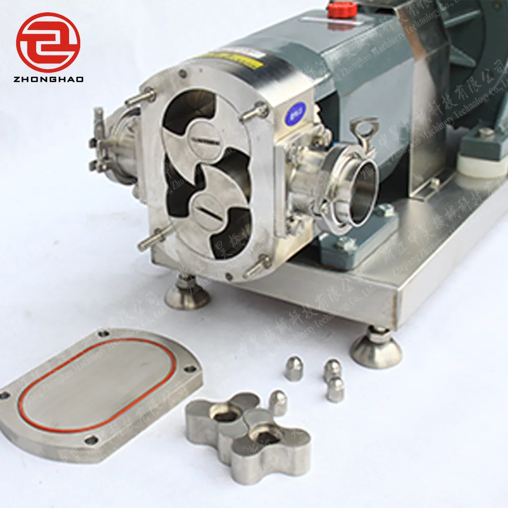 Sanitary Stainless Steel Rotary pressure pump Lobe Pump high viscosity Pumps water pump motor ice cream machine