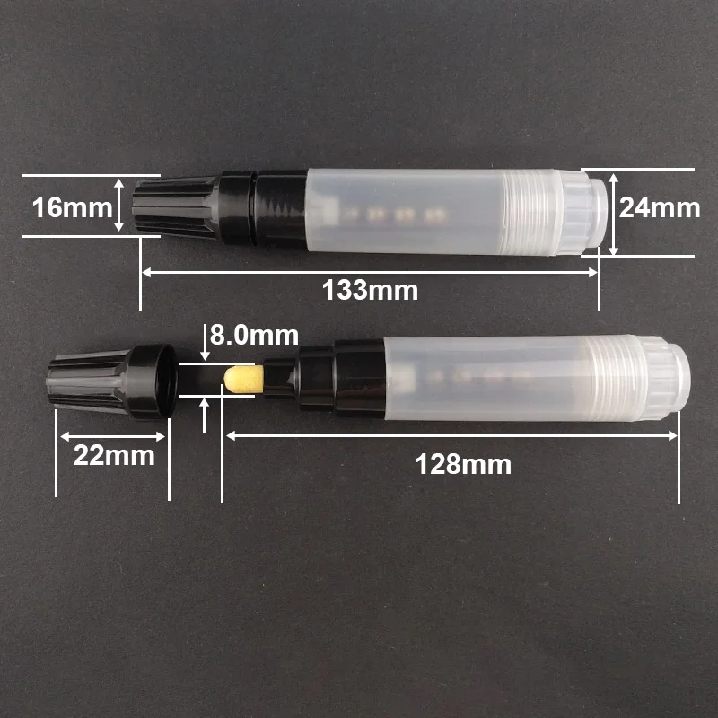 Flysea аксессуары-8 0 мм пластиковые трубки пустые маркеры ручки круглый наконечник Перманентная Краска Ручка