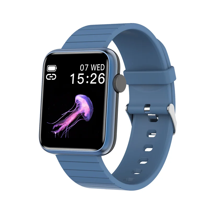 Manufacturer OEM Blood Pressure Monitor Care Color Screen Square Cheap Watches for Android IOS