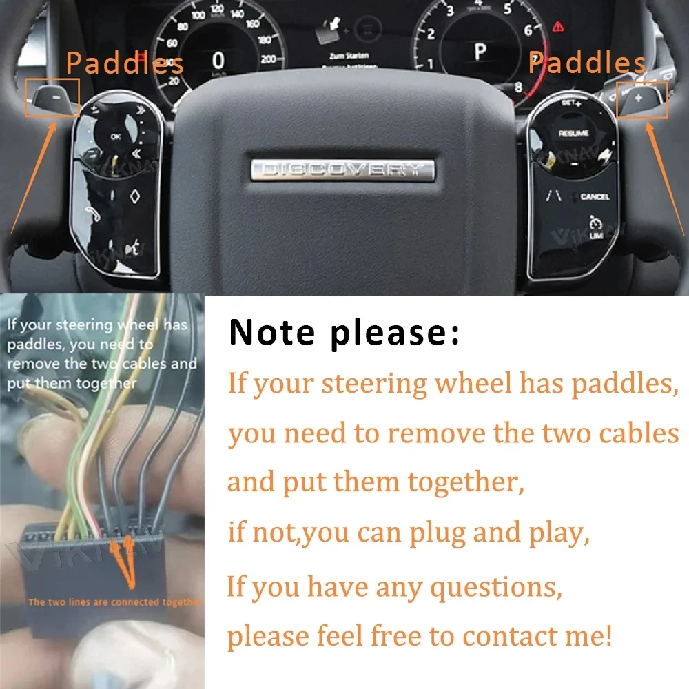 Car Steering Wheel Buttons Switch For Land Rover Vogue HSE Sport Discovery 5 LR5 L405 L494 2013-2017 Key Control Touch Button