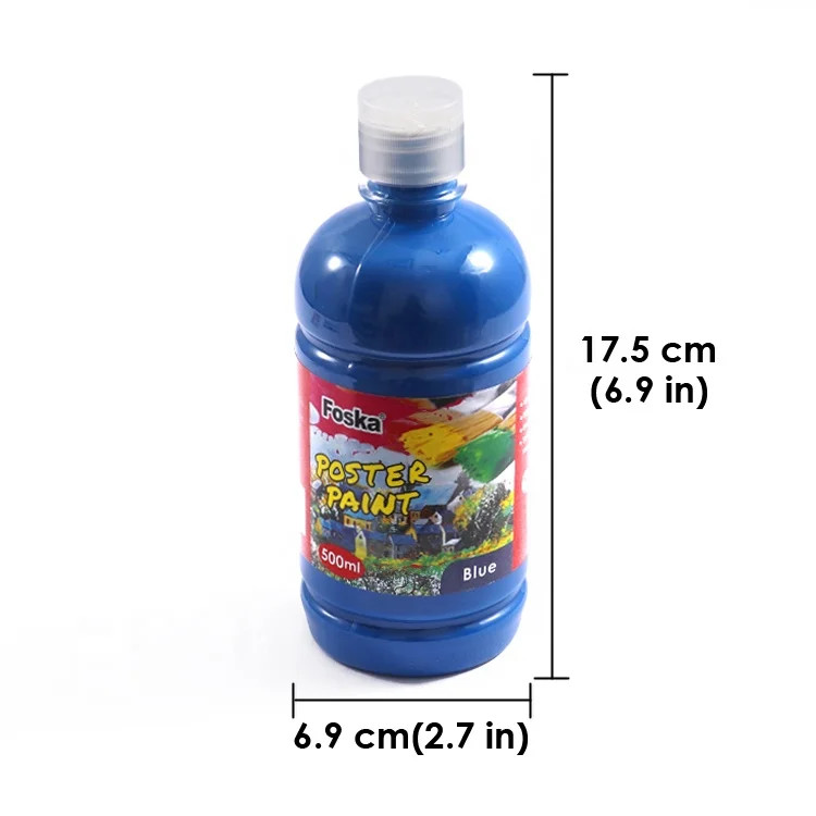 FOSKA Permanent Paint Set Kid-safe Transparent and Squeezable Bottle Children Craft Paint for Poster with Factory Price