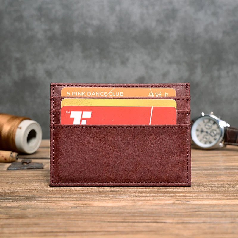 ZXX466 Customize Design Slim Coin Purse Purse ID Credit Card Holder Short PU Leather credit card holder for men