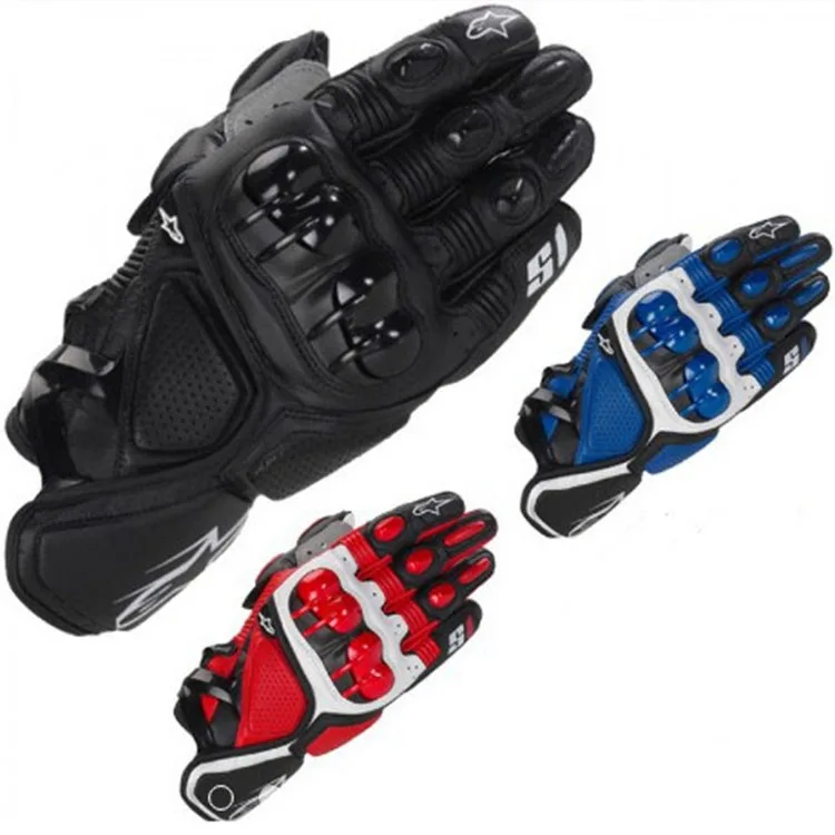 SLKE Long Hard Shell Wear-resisting Knuckle Anti-fall Sport Velocity Riding Racing Gloves MX MTB BMX ATV Motorcycle glove