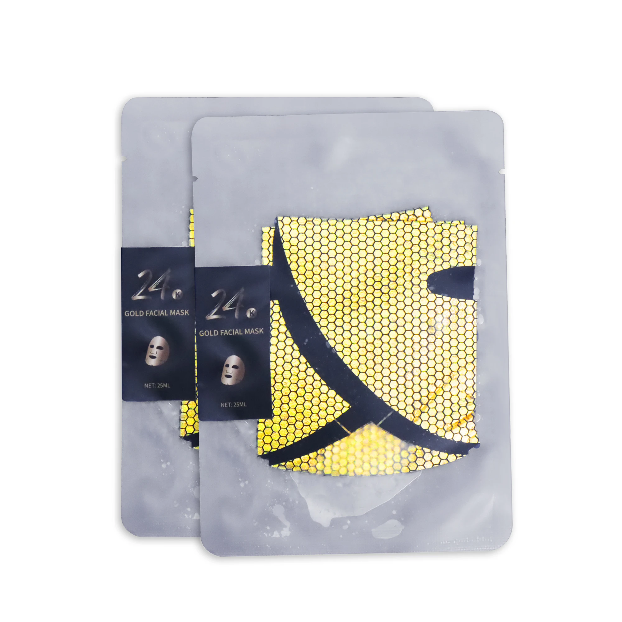 OEM OBM Customized oil control natural Skin Care spa Private Label 24K Gold Collagen facial mask wholesale sheet masks for men