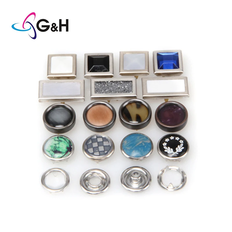 Wholesale Metal Garment Accessories Pearl prong snap buttons