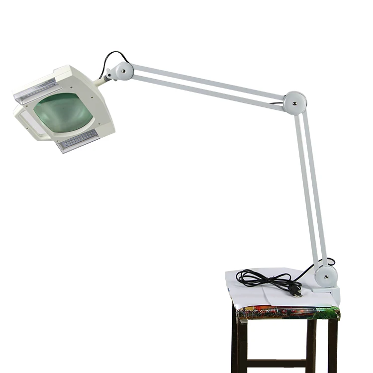  Таблица 4x 6x 10x 15x 20x 30x диоптрий led холодный свет Лупа лампы площадь красота лупа лампа с металлическим
