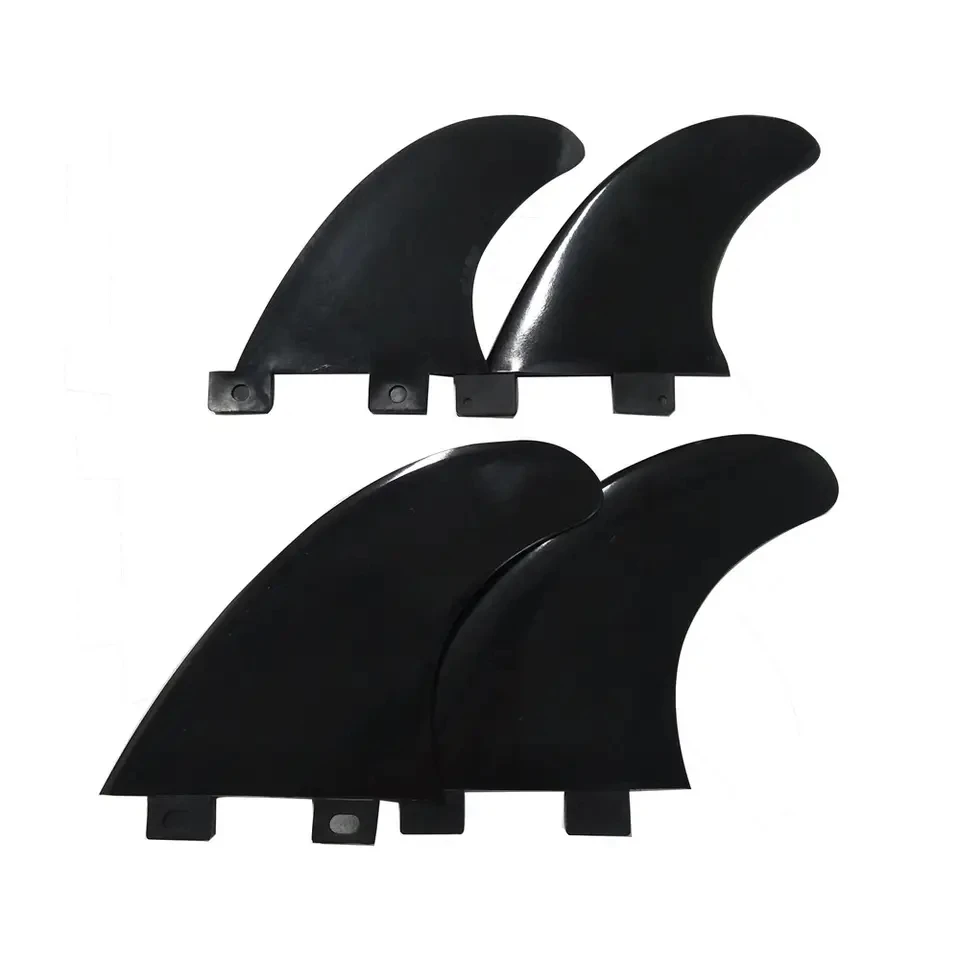 Tri Fins Set Double Tabs Plastic G1G3G5G7 3PCS/SETS Surfboard FCS Fin with Black Accessories