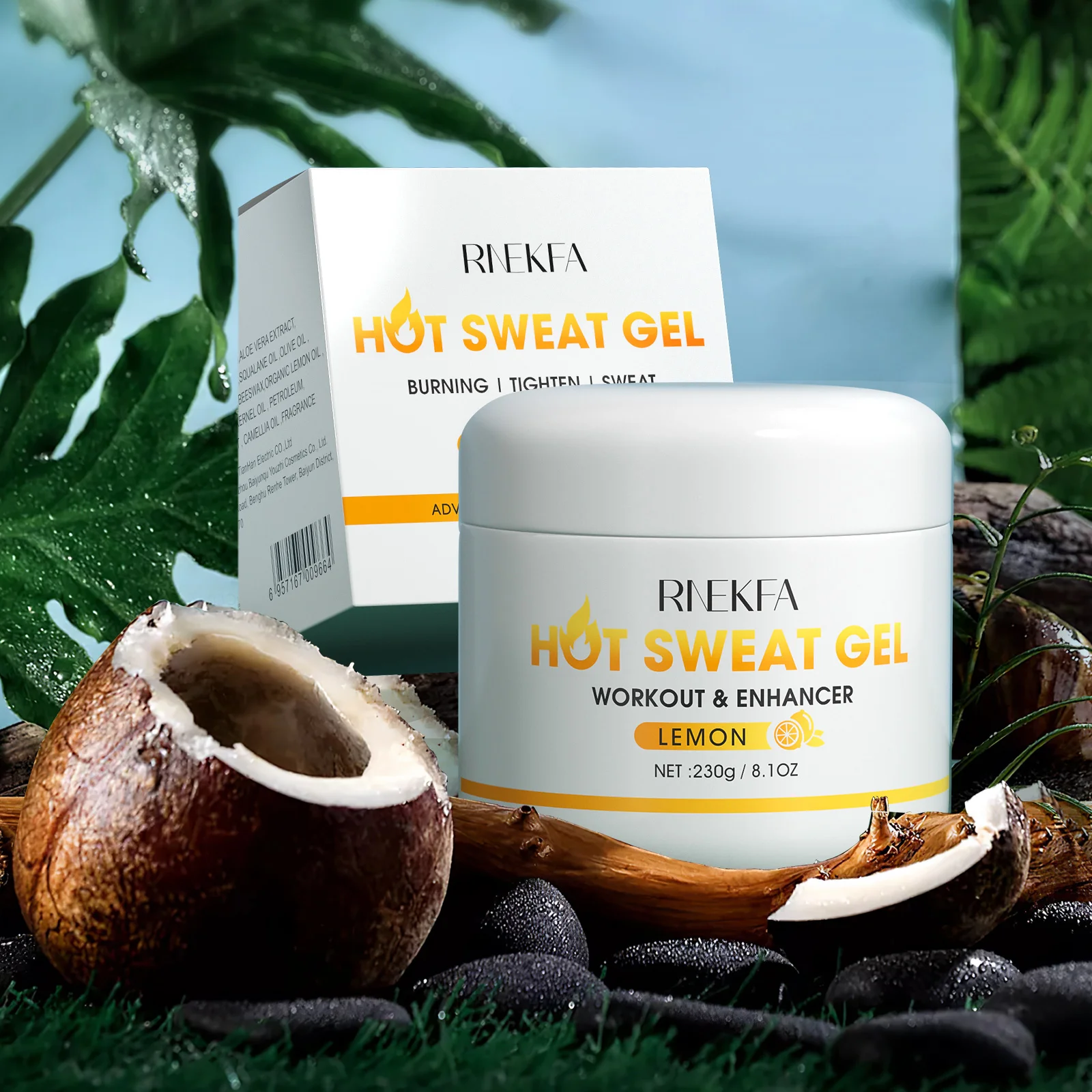 Weight Loss Hot Gel Sweat Cream Private Label Workout Enhancer Belly Abdomen Thighs Legs and Arms Slimming Fat Burn Gel