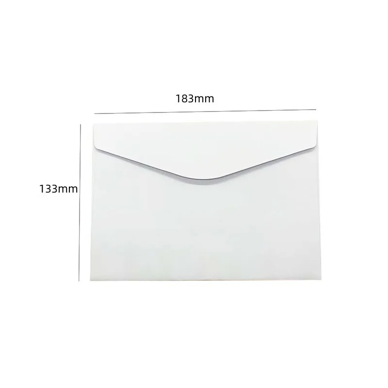 Blank DIY Envelope Black White Kraft Paper Envelope Postcards 350gsm Greeting Card Cover Photo Packaging Boxes