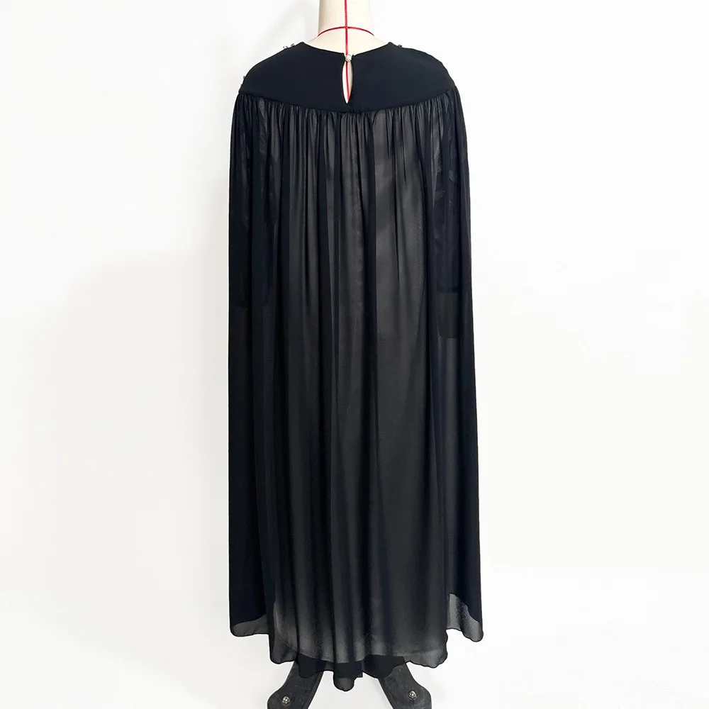 J&H 2022 high quality beaded embroidery design modern style dubai abaya muslim dress luxurious islamic clothing party dress