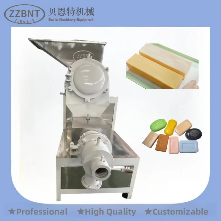 ZZBNT High Quality Mini Small Liquid Bar Toilet Soap Moulding Making Machine Production line Bar Soap Plodder Making Equipment