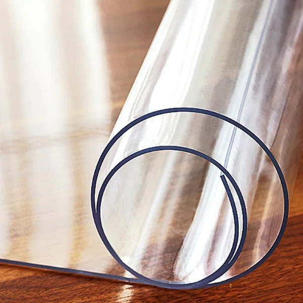 Home Office Desktop Non-Slip Waterproof Wear-Resistant PVC Transparent Clear Desk Pad Mat