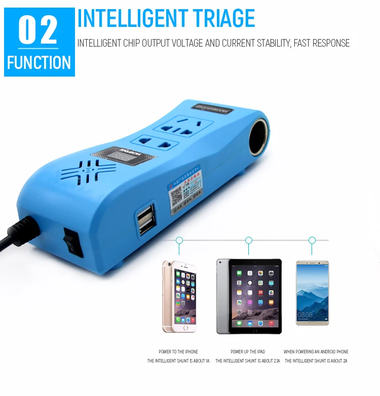 solar mini power 200w partol cup shape power connection ac to dc220v car vehicle mounted intelligent inverter