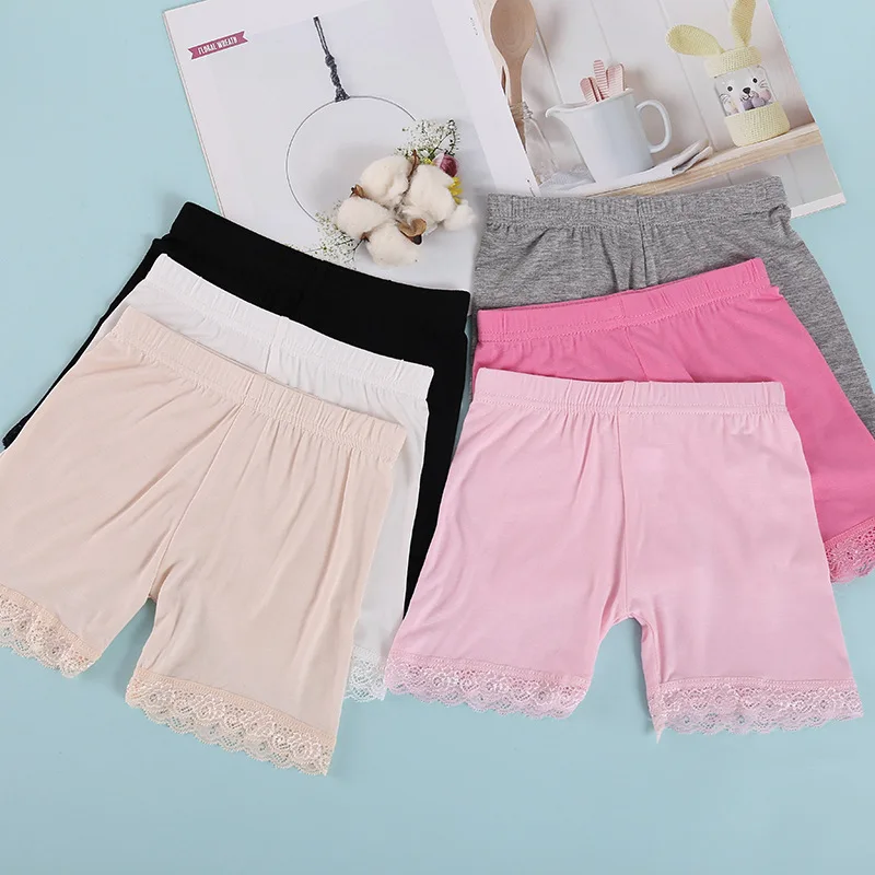 Girls Lace Dance Shorts Breathable Safety