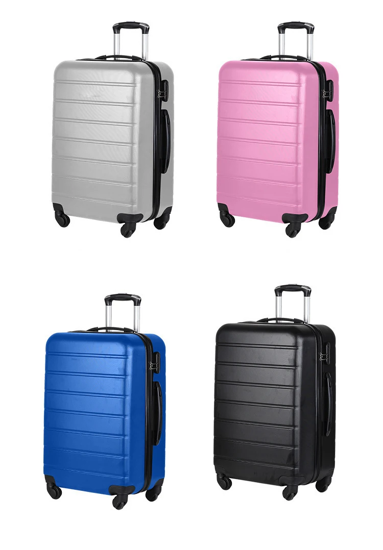 Cheapest 3PCS suitcase set ABS with universal wheels for business travel boarding box, wholesale for gift giveaway or promotion