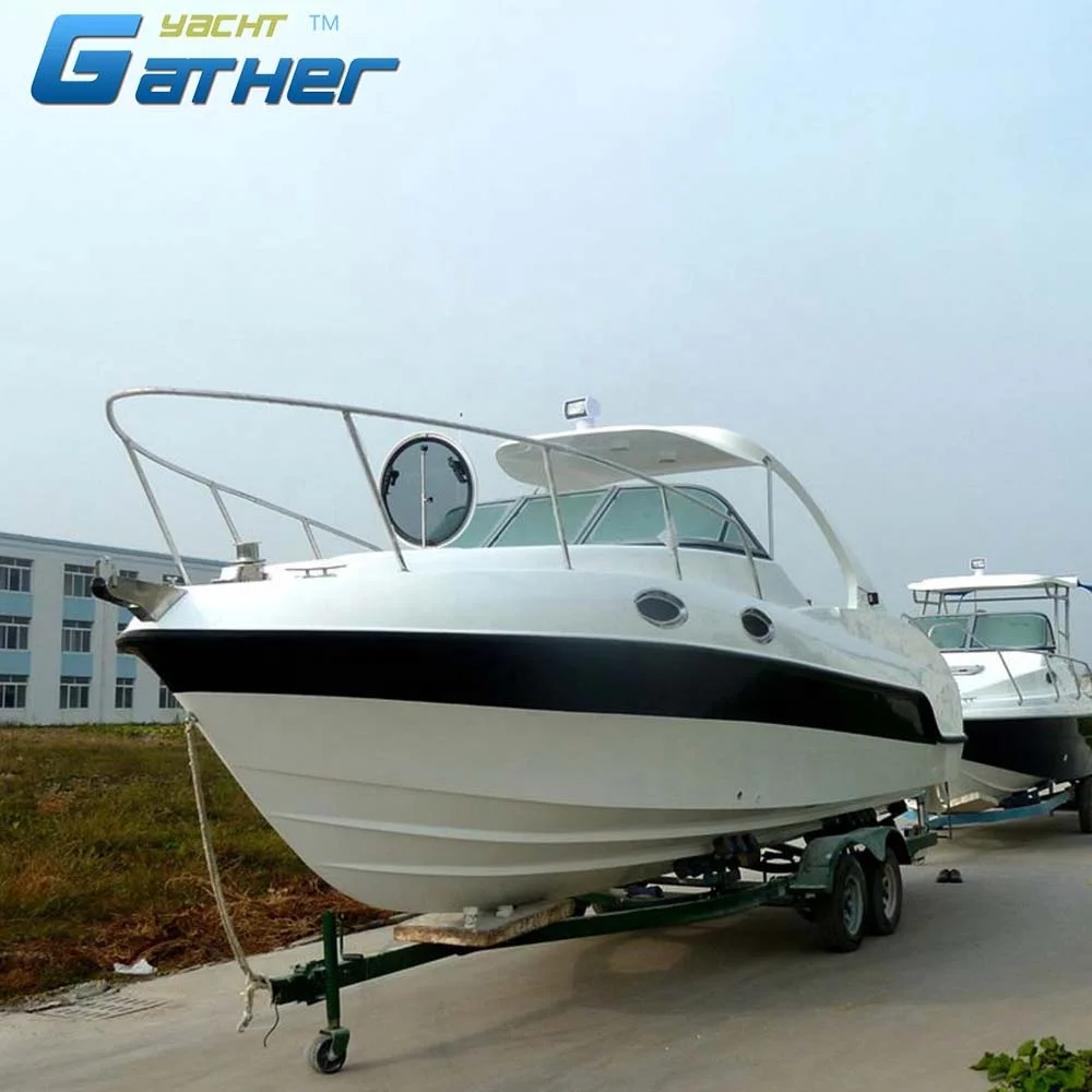 Gather Yacht hot sale 27ft frp fiberglass cruiser