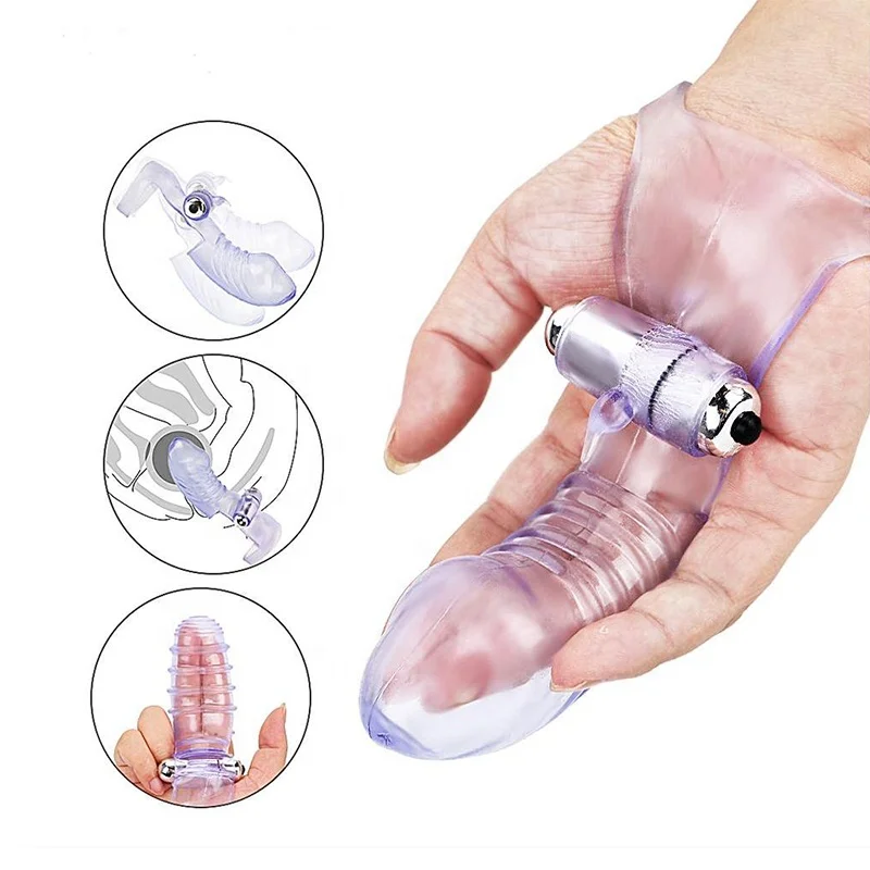 Finger Sleeve With Bullet Vibrator Sex Toys for Women Clitoris Stimulator Mini G Spot Finger Vibrator Pussy Massager