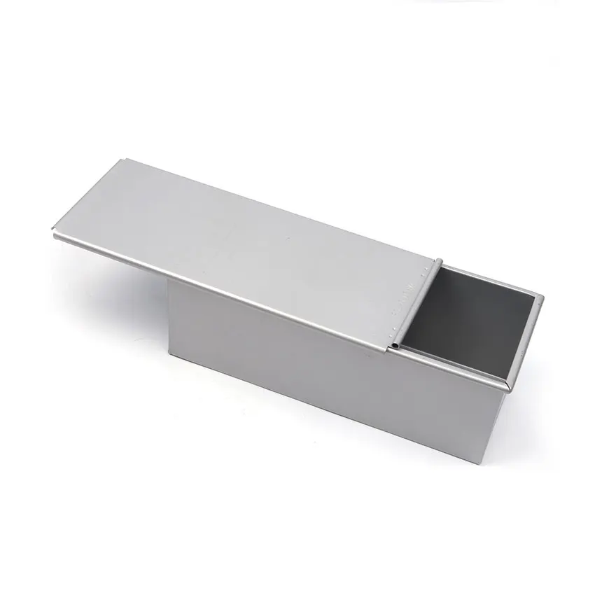 High Quality Pullman Bread Baking Pan Non Stick Tray 1000g Aluminum Steel Toast Box Loaf Pan With Lid