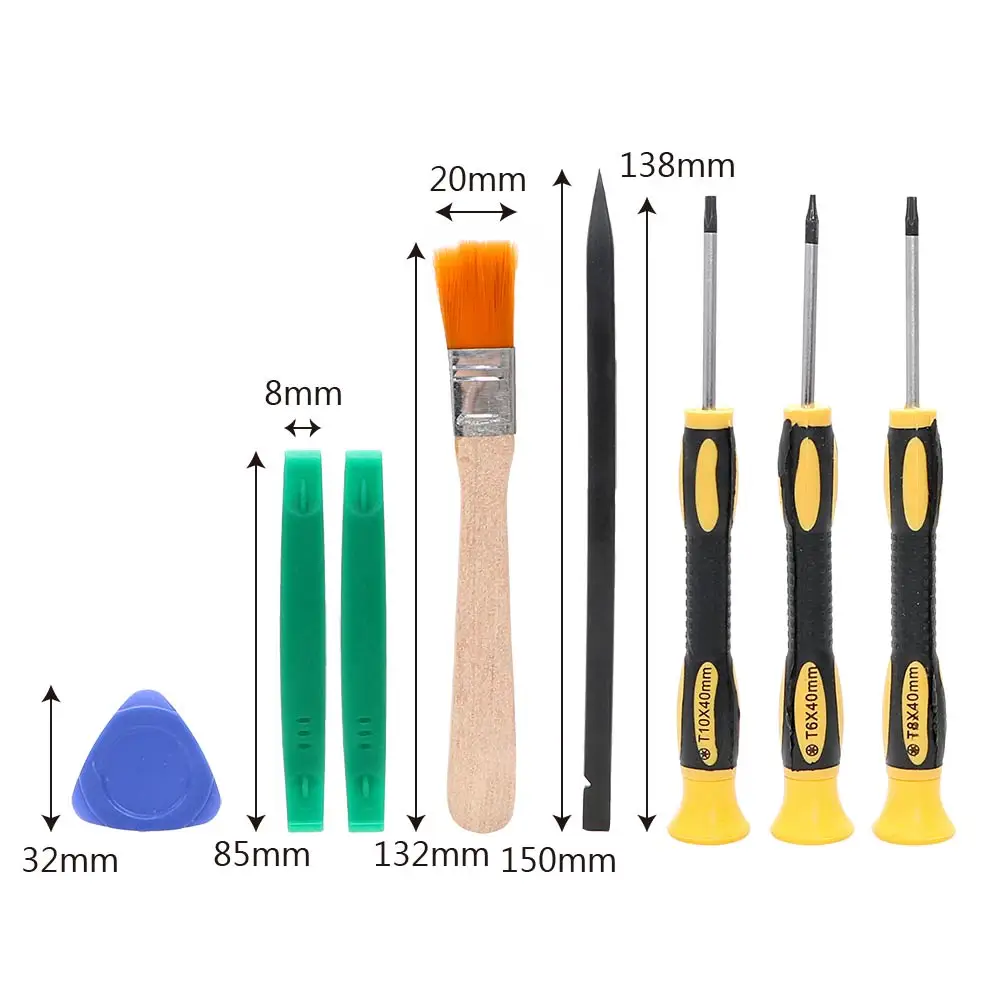 8 in 1 Torx T8 T6 T10 Screwdriver Opening Tools Set Repair Tool Kit For Xbox One Xbox 360 PS3 PS4