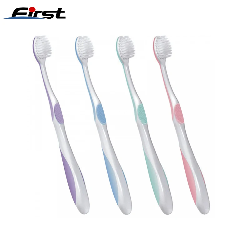 
Домашняя нейлоновая зубная щетка для взрослых, оптовая продажа, пластиковая зубная щетка с натуральной щетиной 