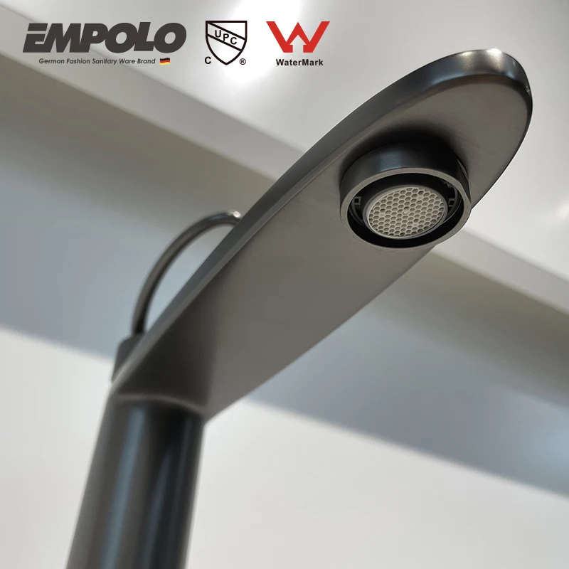 Empolo water saving gun metal copper bathroom kaiping faucet hotel wc faucets, mixers & taps Hot and cold water tap mixers