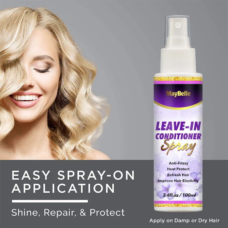 Natural Organic Private Label Detangling Spray For Synthetic Wigs Leave In Conditioner For Curly Hair Conditioner Spray