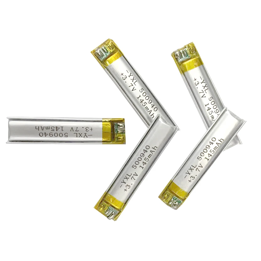 lion battery Booked 500940 polymer soft pack lithium ion battery 145 Mah 3.7V neck headset special small battery