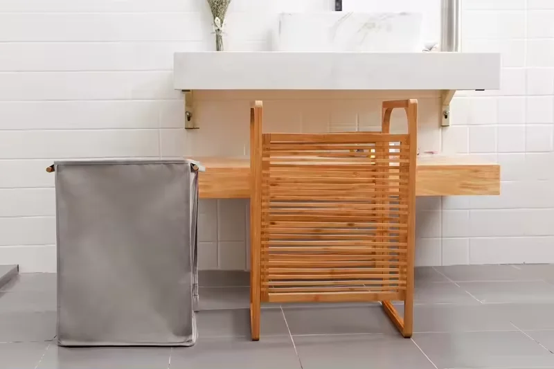 Direct selling handmade woven decorations sustainable laundry hamper bamboo dirty clothes storage organizer box for bathrooms