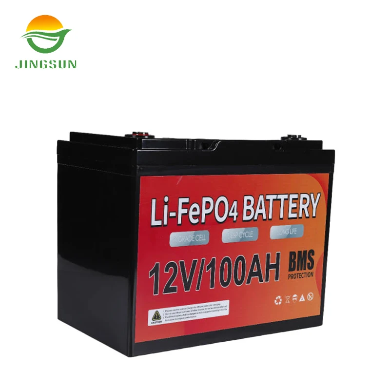 Jingsun самый продаваемый литиево-ионный аккумулятор 100 А/ч 12 8 В lifepo4 металлический корпус литиевая батарея для хранения энергии