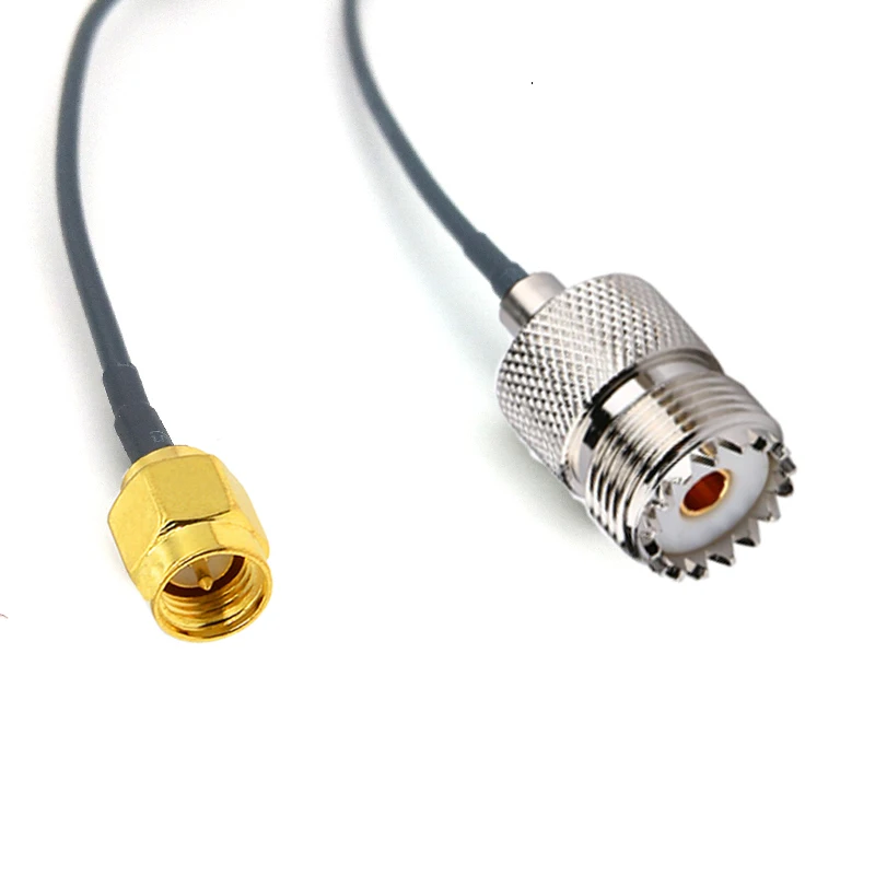 ODM SMA Male to UHF SO239 Female RF Straight RG174 Extension coax Cable
