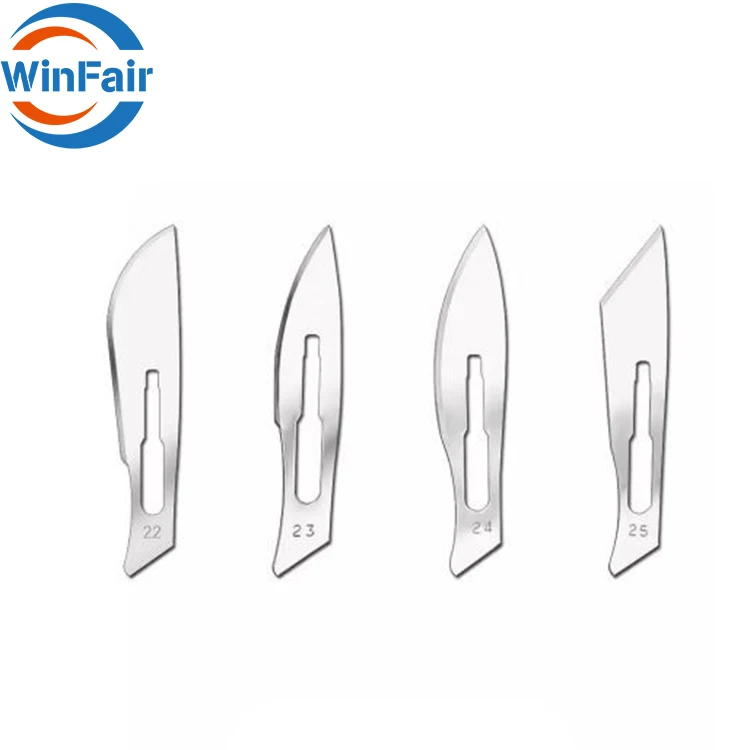 WinFair Sterile Blade Stainless Steel Types Of Surgical Knife Blade No.11 10 Number 24 Medical Disposable Scalpel Surgical Blade