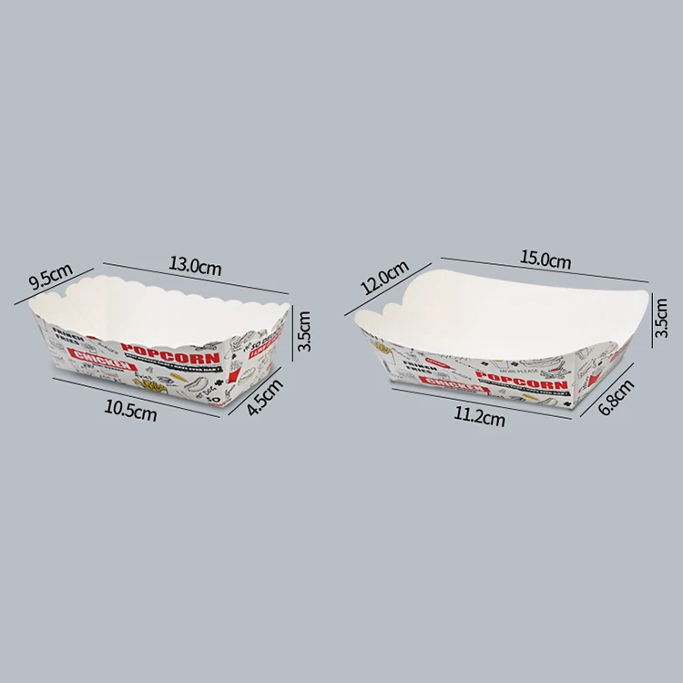 Disposable Printing Foldable Fried Chicken French Fries Chicken Nuggets Popcorn Chicken Hamburger Kraft Paper Food Box