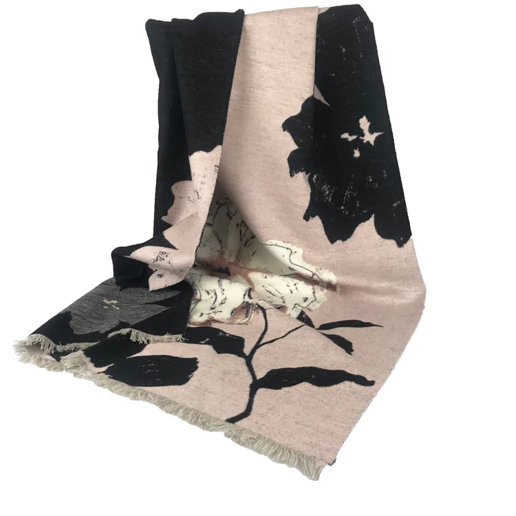 OEM ODM большой шарф из 100% шелка с начесом шарф шаль для женщин