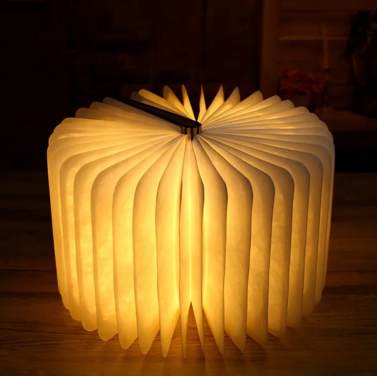 USB Rechargeable Wooden flexible LED Night Light LED Book Lamp For Lighting Decoration