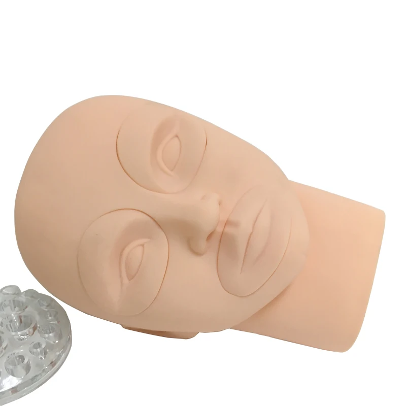 Bolin 3D Practice Tattoo Head Mannequin Silicone Makeup Model Head