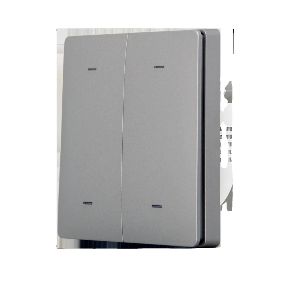 Tuya Smart 4-Gang WiFi Light Switch With Without Neutral Capacitor SmartLife App Push Button Light Keypad Can Customize Logo