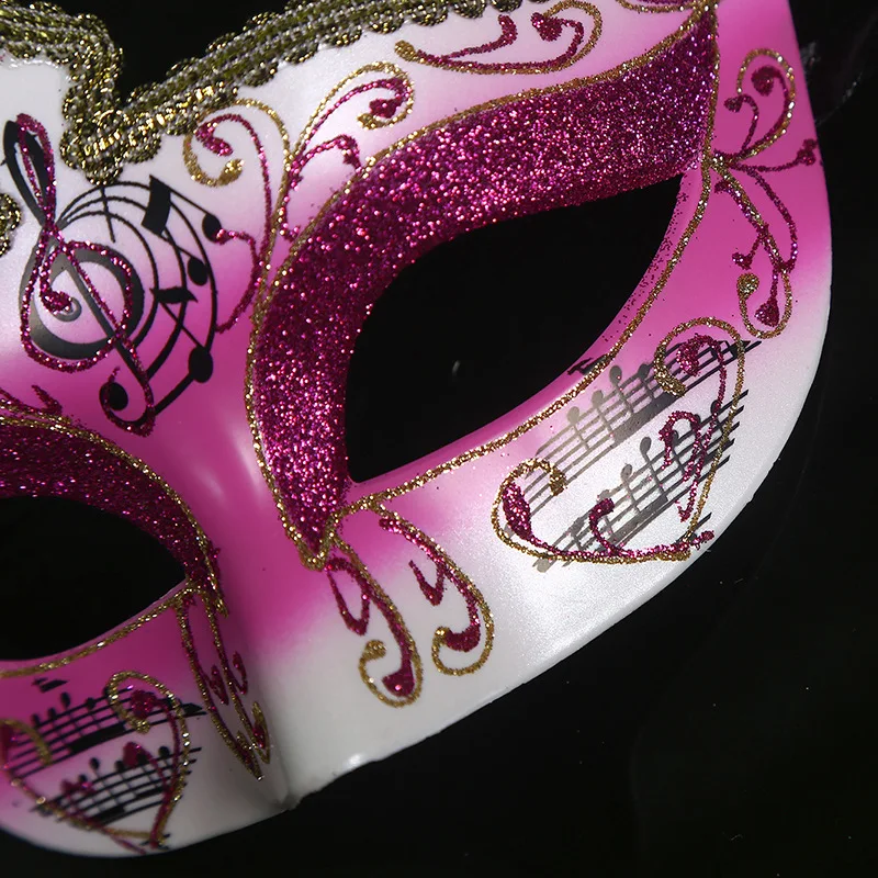 Venetian Party Festival Cosplay Women Sexy Eye Mask Musical Note Masquerade Masks