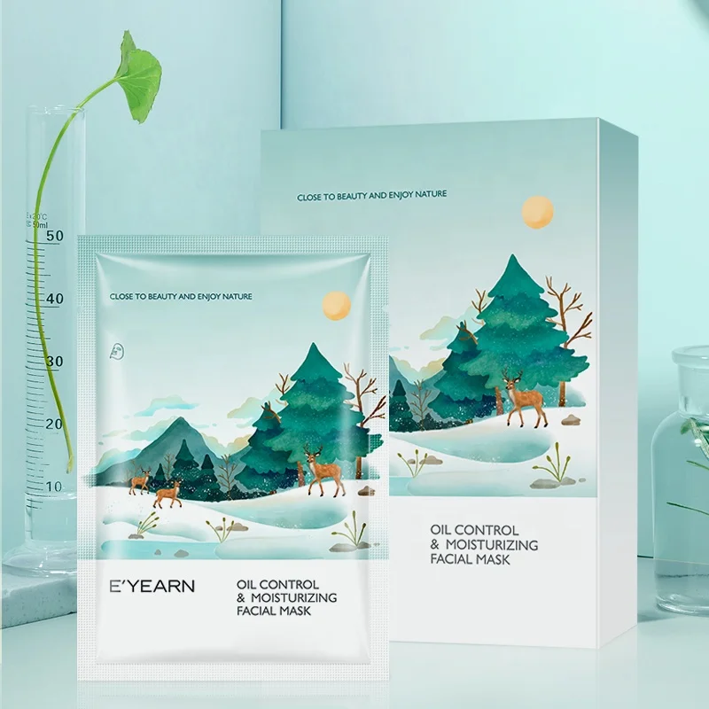 EYEARN Oil Control Hydrating Mask 10 Pack with Ceramide Bifid Yeast Hypoallergenic High Quality Cheap Daily Skin Care Mask Sheet