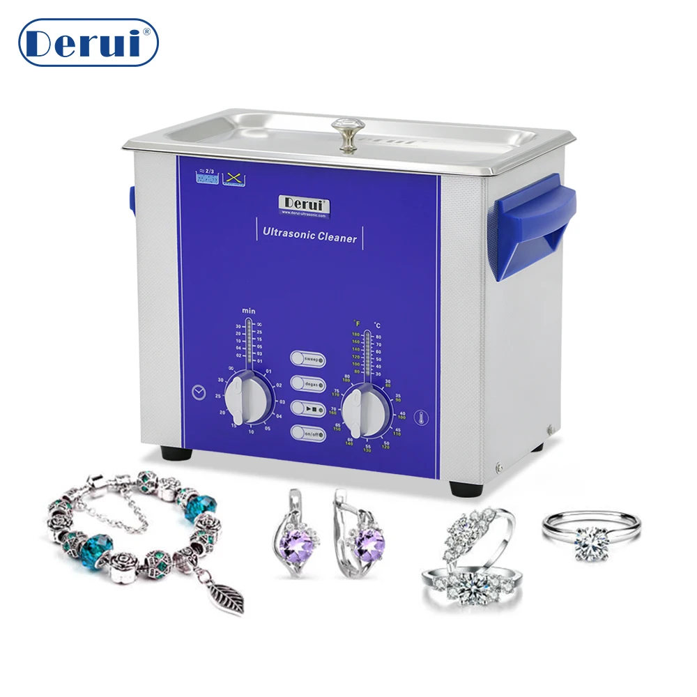 4L ultrasonic cleaning and degassing machine for cleaning and degassing of glass, tooth parts, gemmes and jewellery.