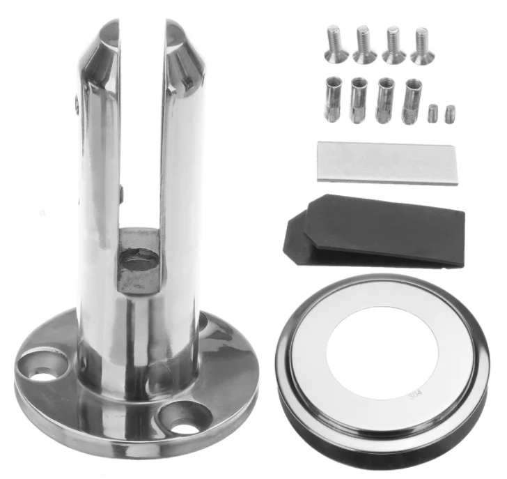 Mirror Polish Duplex stainless steel supports 2205 glass pool fencing spigot for swimming pool balustrade handrail